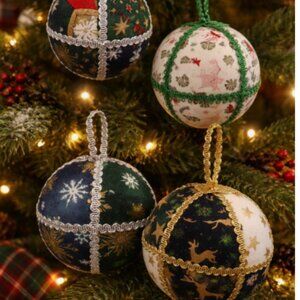 Handmade European Christmas Tree Ornaments Child Pet Safe